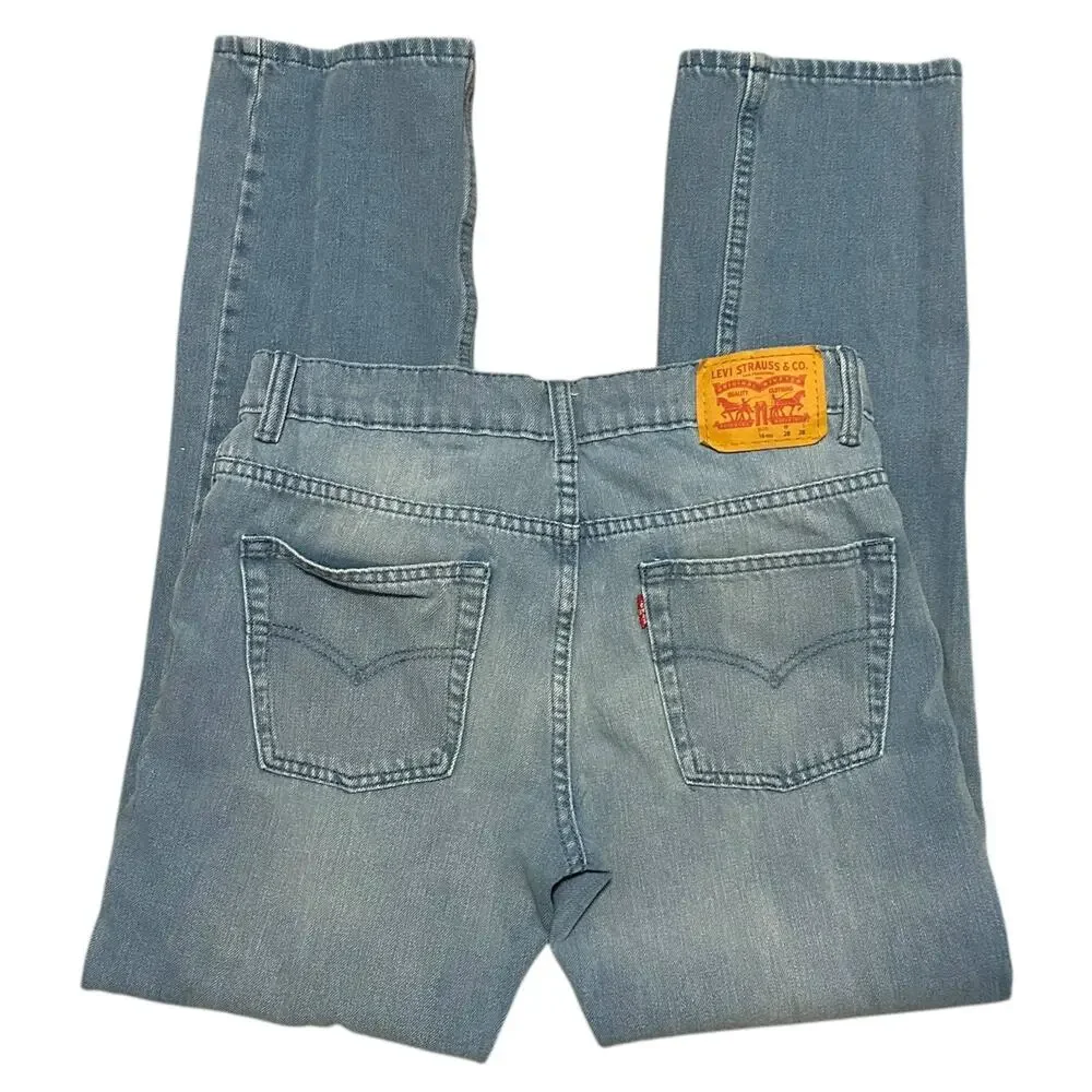 Levi's 511 Jeans Girl's Size‎ 16 Slim Fit Girls Stretch Denim Light Wash